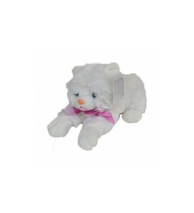 Sesli Oturan Peluş Kedi (Çok Renkli)