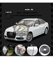 Audi A4 Oto Araç Kapı Koruma Fitili 5metre Parlak Siyah Renk