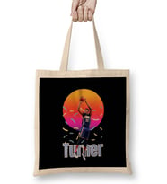 Myles Turner Vintage Art - Legend Basketball Gift Bez Çanta Uzun Saplı
