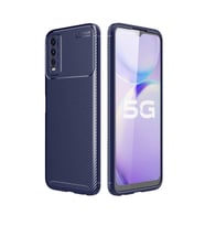 Vivo Y11S Kılıf Esnek Soft Karbon Tasarım Legion Serisi (Lacivert)