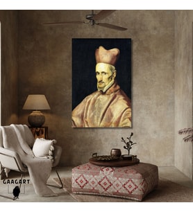 Tekli Dikey Kanvas Diego Velazquez Portrait Of Cardinal Gaspar