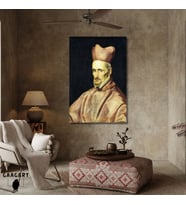 Tekli Dikey Kanvas Diego Velazquez Portrait Of Cardinal Gaspar