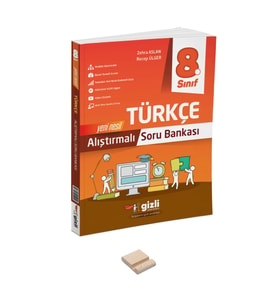 LGS 8. Sınıf Alıştırmalı Türkçe Soru Bankası ve Telefon Standı