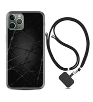 Apple iPhone 11 12 13 14 Pro Max Kılıf Boyun Askılı Silikon Dikenli Tel 1779