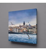 GALATA KULESİ KANVAS TABLO 110x110cm (Karışık)