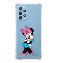 Samsung Galaxy A23  Köşe Korumalı Antişok Kapak Minnie Mouse Tasarımlı Şeffaf  Kılıf