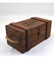 İsme Özel Ahşap Kilitli Hediye Kutusu 27cm x 14cm Genişlik 12cm Yükseklik Asma Kilitli El Yapımı