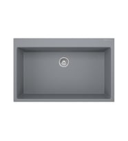 REAL STONE K003 DIDYMA 58 GRANİT EVİYE GRİ 76.5 x 50 Cm Tezgah Üstü
