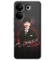 Tecno Camon 20 Kılıf HD Desen Baskılı Arka Kapak - Kemal Atatürk