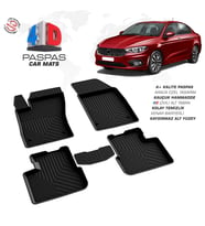 Fiat Egea SD 4D Araca Özel Havuzlu Kauçuk Paspas Siyah