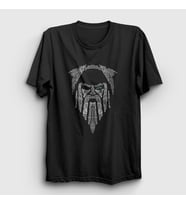 Presmono Unisex Siyah Odin V2 Vikings T-Shirt 222143tt