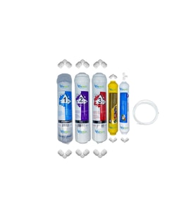PWS Kapalı Kasa Su Arıtma Cihazlarına uygun STD  5li mebransız  Mineral+tatlandırıcı set