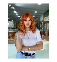 Bakır Kısa Bob Vip Peruk