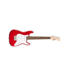 Squier 0370121554 Mini Stratocaster Elektro Gitar (dakota Red - Laurel Klavye) Başlangıç Ve Seyahat Serisi Kırmızı Renk Kısa Skala Ve Hafif Gövde