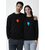 ATEŞ & SU KOMBİN SWEATSHİRT (Siyah)
