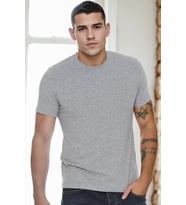 T9569 DEWBERRY BİSİKLET YAKA ERKEK T-SHIRT-GRİ