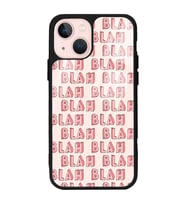 iPhone 13 Uyumlu Blah Blah Tasarımlı Glossy Telefon Kılıfı