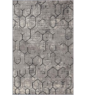 Eliana Home Baskılı, Yıkanabilir Kaymaz Taban Salon Halısı LNA0619 100x150 cm (Gri)