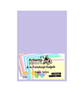 Lila Renkli A-4 Fotokopi Kağıdı 25 li 1 Paket Artlantis Fotokopi Renkli A4 Kağıdı