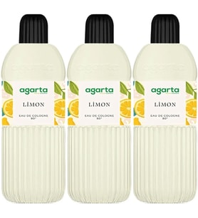 Agarta Kolonya 400 ML Limon 80 Derece Pet Şişe (3 Lü Set)