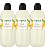 Agarta Kolonya 400 ML Limon 80 Derece Pet Şişe (3 Lü Set)