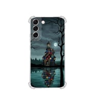 PrintiFy Samsung Galaxy S22plus ile Uyumlu Simya Serisi Gölge Ve Cam Tasarımlı Uv Baskılı Köşe Korumalı Antişok Kılıf