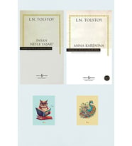 Tolstoy Kitapları - Anna Karenina - Insan Neyle Yaşar - Hasan Ali Yücel Klasikleri (2 NOT DEFTERLİ) (Krem)