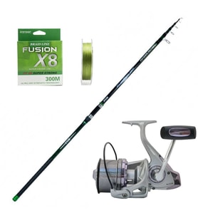 Remixon Alcor 8000 - Ryobi Fukui 425cm 100-250gr Surf Olta Seti (Renksiz)