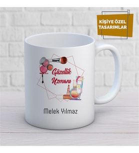 Kişiye Özel İsim Yazılabilir Güzellik Merkezi Kupa Bardak