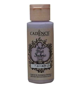 Cadence Style Matt Fabric Kumaş Boyası F-613 Mor Lila 