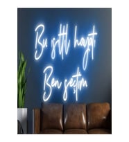 Bu Işıltılı Hayatı Ben Seçtim Yazılı Neon Tabela