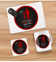 BK Gift Kişiye Özel İsimli Öğretmenler Günü Tasarımlı Kupa, Bardak Altlığı ve Mousepad Hediye Seti - 11, Öğretmene Hediye, Öğretmenler Günü