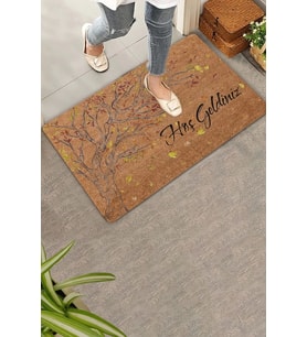 Valerine Life Yaprak Dökümü Ağaç Temalı Hoş Geldiniz Kapı Önü Paspası 45x70cm