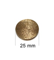 Mühürcüm Mühür Mumu Damga 25 mm Yuvarlak Kumlu Boş Pirinç Kafa + Ahşap Sap R5799KU25
