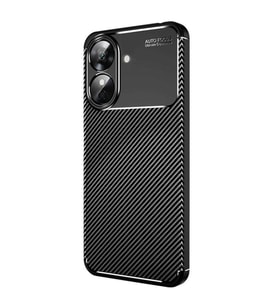 Realme Note 60 Kılıf Auto Focus Karbon Kapak - Siyah