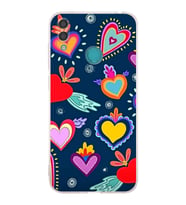 PrintiFy Huawei Y7 2019 ile Uyumlu Retro Color 3  Kamera Korumalı Şeffaf  Kılıf