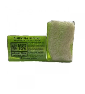 Doğal Kabak Lifli Aloevera Sabunu 100-120gr 1Adet, Derya Eren