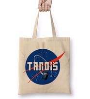 Doctor Who Tardis Nasa Logo Bez Çanta Uzun Saplı