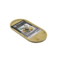 OVAL AHŞAP BAMBU YAĞDANIK ALTLIK - SUNUM TEPSİ 12X24X0.8CM (5343)
