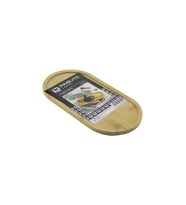 OVAL  AHŞAP BAMBU YAĞDANIK ALTLIK - SUNUM TEPSİ  12X24X0.8CM (5343)
