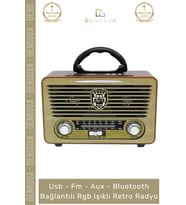 #Radyo Everton RT552 Bluetooth Nostalji Retro USB Güçlü Şarjlı Radyo Mp3 Player Müzik Kutusu