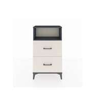 Arges Komodin Tek Raflı 2 Çekmeceli 60x30x106 Antrasit-Aytaşı