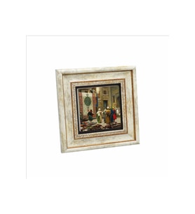 Halı Tüccarı (Osman Hamdi Bey, 1888) Baskılı Taş Tablo 20x20