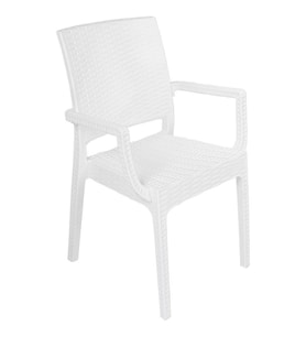 Mandella Elit Rattan Koltuk (6 Adet) BEYAZ