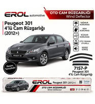 PEUGEOT 301 (2012>) 4'LÜ MUGEN CAM RÜZGARLIĞI