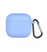 Microsonic AirPods 4 Kılıf Askılı Mat Silikon Mavi (Mavi)