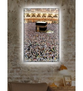 Led Işıklı Kabe (dini İçerikli Tablo)