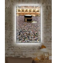 Led Işıklı Kabe (dini İçerikli Tablo)