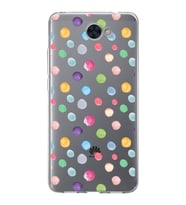 PrintiFy Huawei Y7 ile Uyumlu 1mm Slim Fit Water Color 6 Baskılı Şeffaf  Kılıf