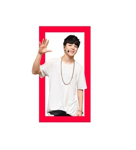 Bts Jimin Wave Kırmızı Çerçeve Tablo Ahşap Poster Dekoratif Kod528